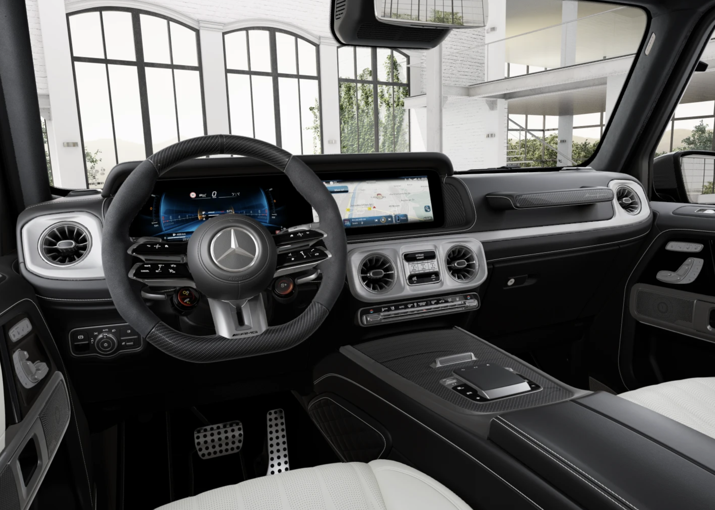 MERCEDES G 63 AMG | FACELIFT | SKLADEM | V8 BITURBO 585 KONÍ | ČESKÉ PŘEDVÁDĚCÍ AUTO | ŠEDÁ MANUFAKTUR | BÍLÁ KŮŽE | KARBON PAKET | MAXIMÁLNÍ VÝBAVA | IHNED K PŘEDÁNÍ | NÁKUP ONLINE | AUTOiBUY.com